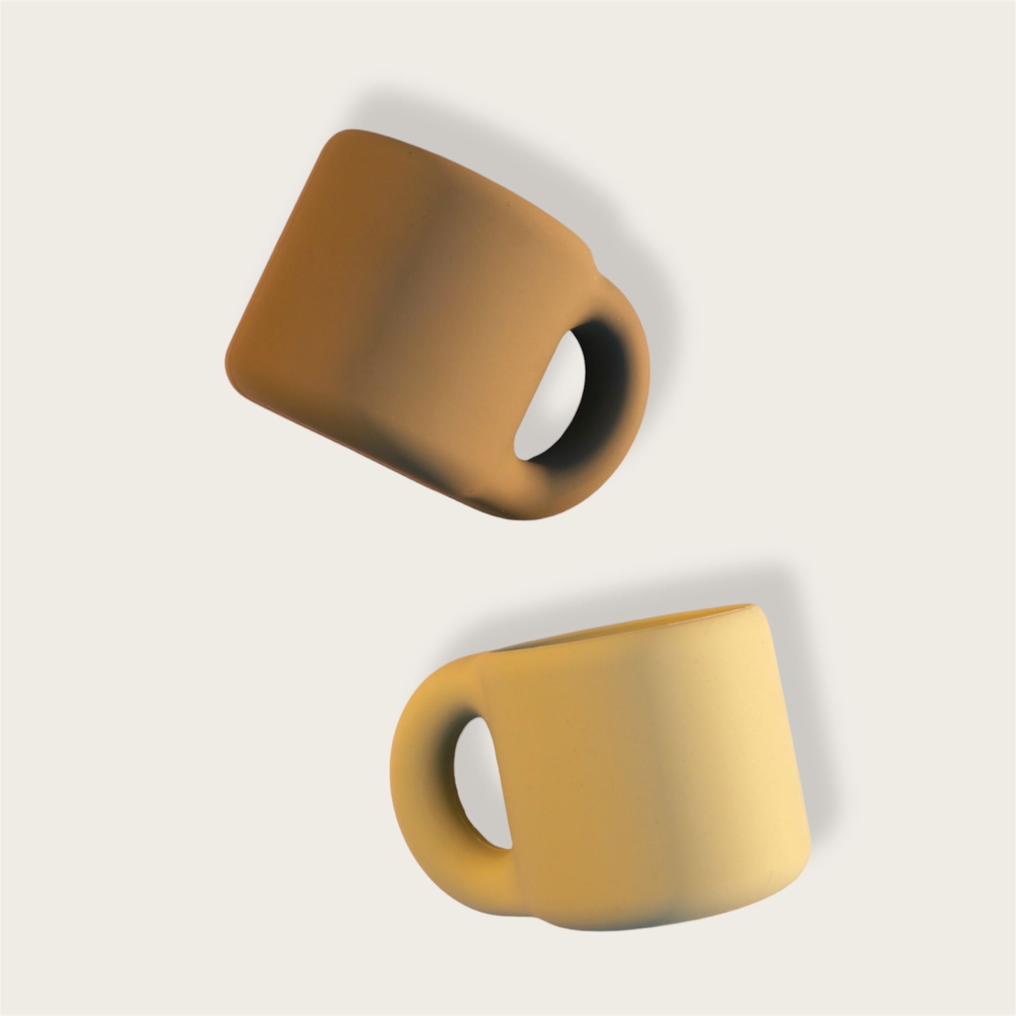 Silikoniniai puodeliai su viena ąsele  2 vnt