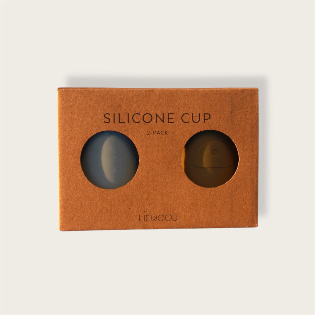 Silikoninės stiklinės 2 vnt