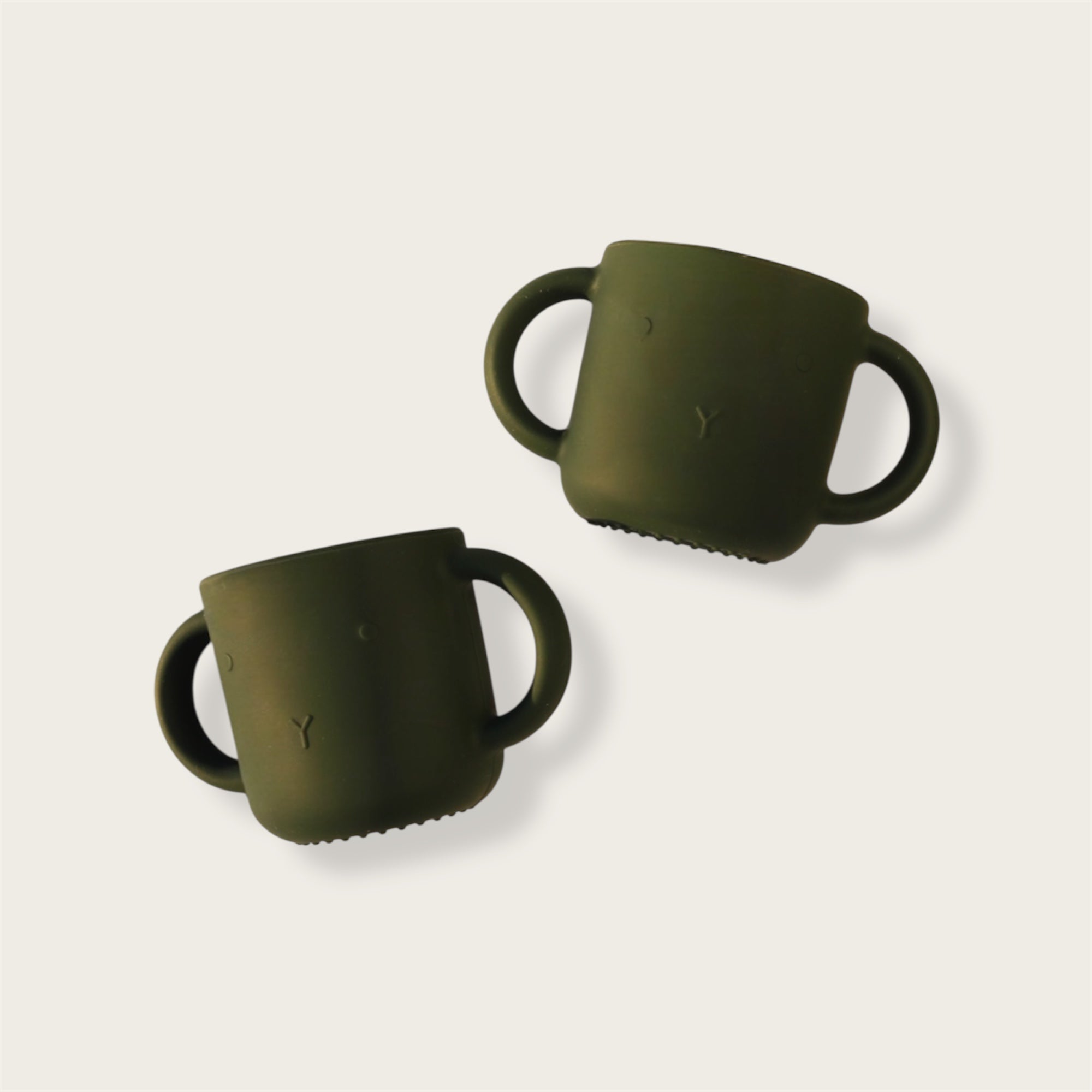 Silikoniniai puodeliai su dviem ąselėmis 2 vnt