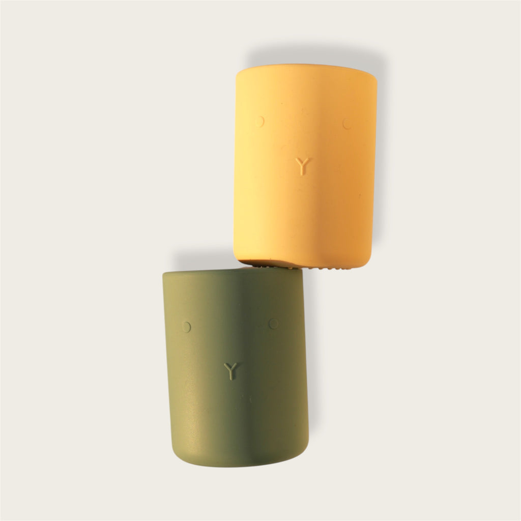 Silikoninės stiklinės 2 vnt