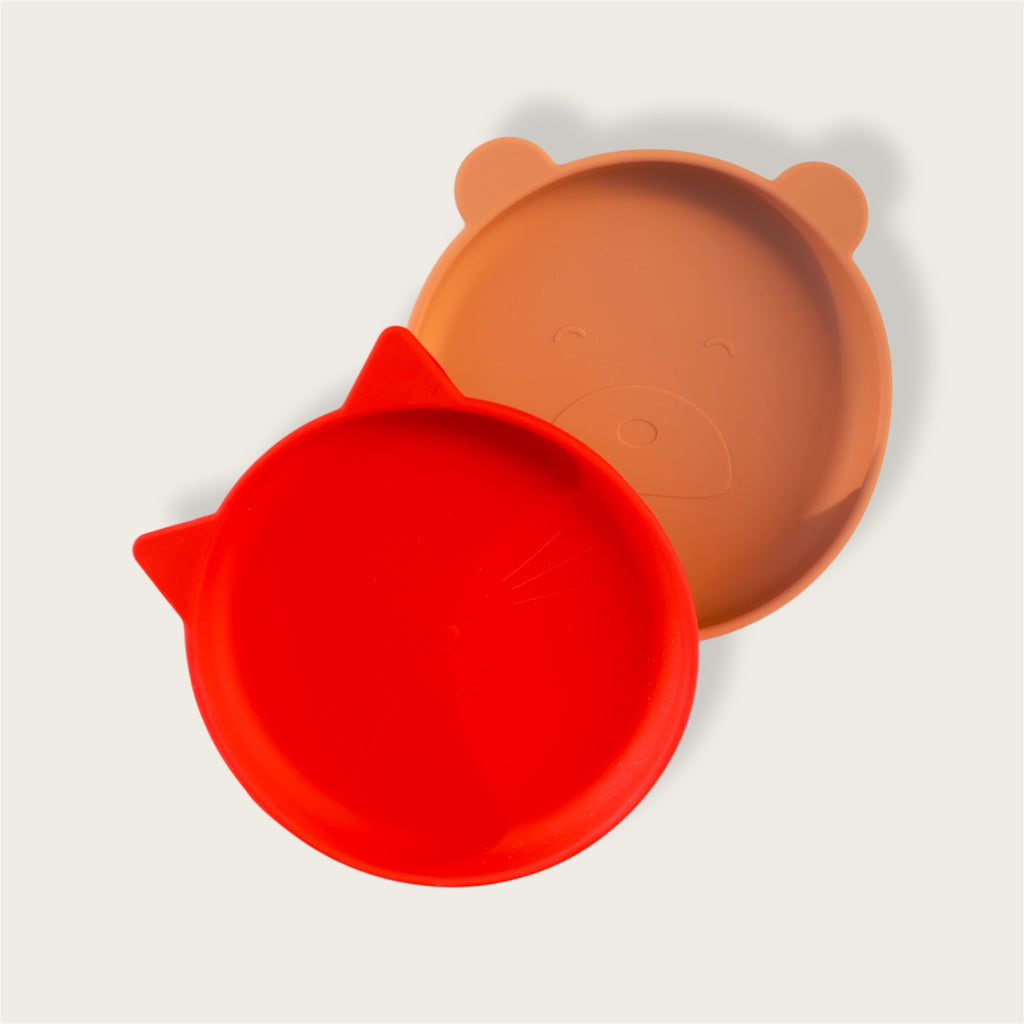 Silikoninės lėkštės 2 vnt